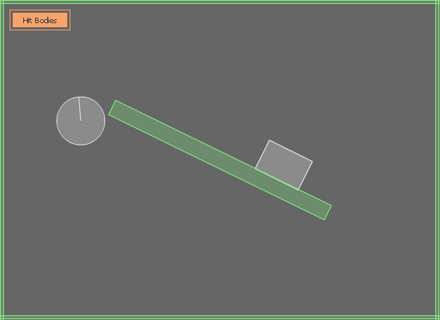 b2DebugDrawクラスのみの表示